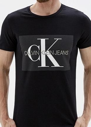 Мужская футболка calvin klein jeans черная ск