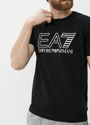 Чоловіча футболка armani emporio ea7 чорна