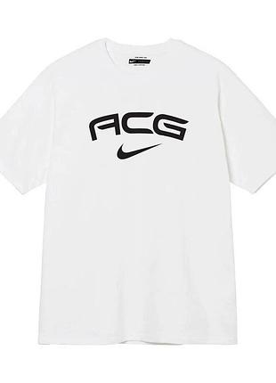 Чоловіча футболка nike acg біла найк унісекс тишка
