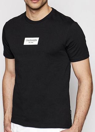Мужская футболка calvin klein черная ск