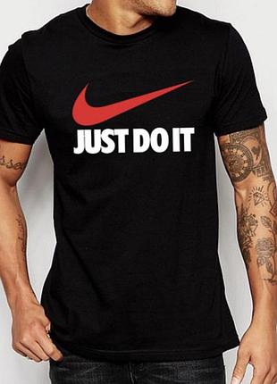 Мужская футболка nike just do it черная найк