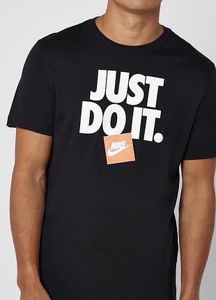 Мужская футболка nike just do it черная найк