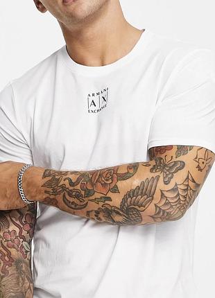 Чоловіча футболка armani exchange a| x армані біла