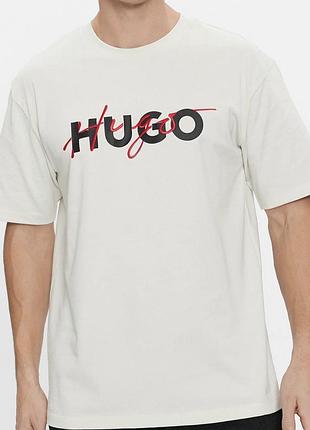 Мужская футболка hugo boss белая хуго босс