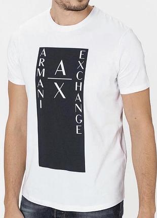 Чоловіча футболка armani exchange a| x біла