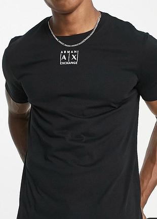 Чоловіча футболка armani exchange a<unk> x армані чорна