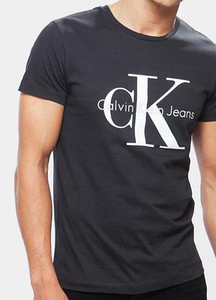 Мужская футболка calvin klein черная ck