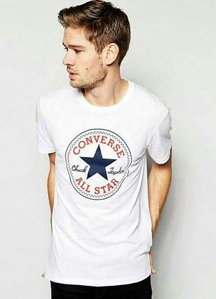 Чоловіча футболка converse all star біла