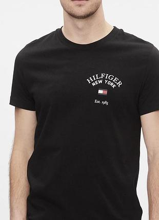 Чоловіча футболка tommy hilfiger чорна томми