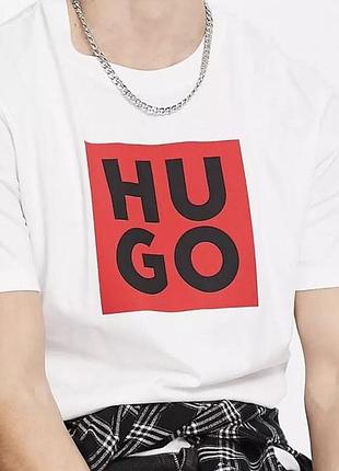 Мужская футболка hugo boss белая хуго босс