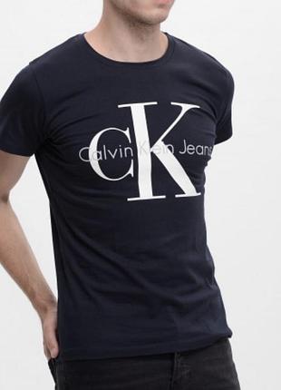 Мужская футболка calvin klein ск черная