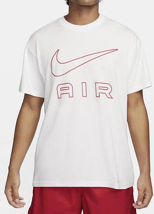 Мужская футболка nike swoosh air белая унисекс найк