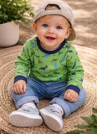 Нова кофта лонгслів  chicco green cotton розмір 3-6 міс