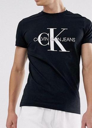 Мужская футболка calvin klein jeans черная ск