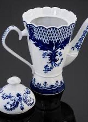 Графін, кавник , кофейник, коростень, кобальт порцеляновий кавник виробництва коростенського фарфорового заводу (кфз