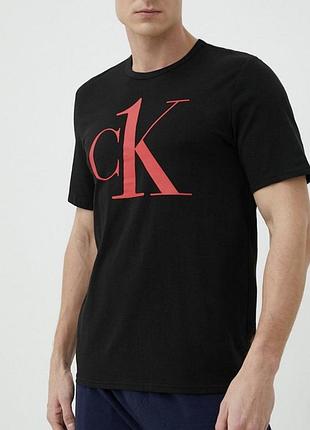 Мужская футболка calvin klein ck черная кельвин кляйн