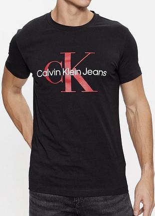 Мужская футболка calvin klein jeans ck черная кельвин кляйн