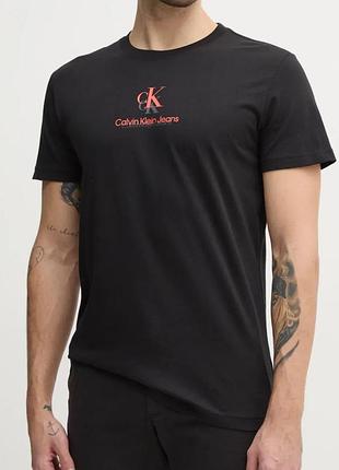 Мужская футболка calvin klein ck черная унисекс кельвин кляйн