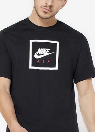 Мужская футболка nike air черная найк