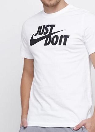 Мужская футболка nike just do it белая найк