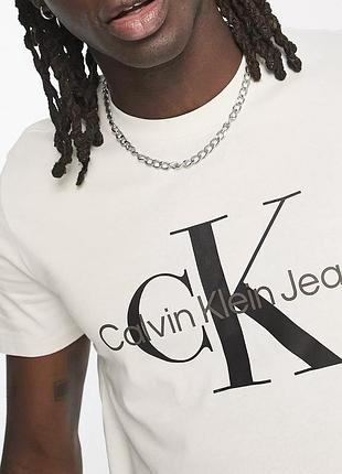 Мужская футболка calvin klein ck кэлвин кляйн белая
