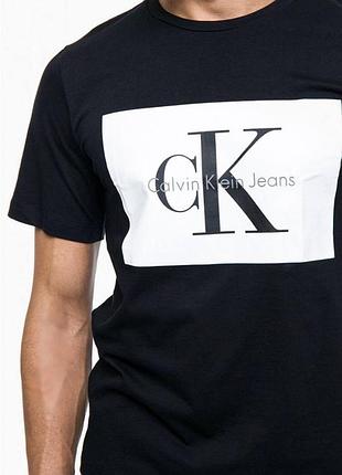 Мужская футболка calvin klein jeans ck черная