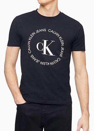 Мужская футболка calvin klein ck черная