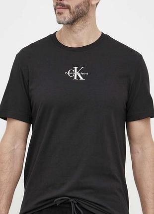 Мужская футболка ck calvin klein jeans черная кельвин кляйн