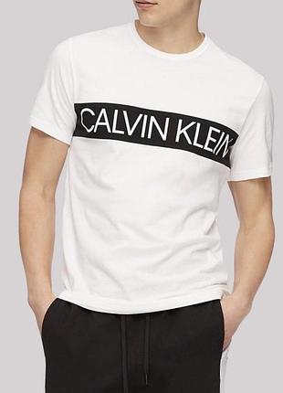 Мужская футболка calvin klein белая ck