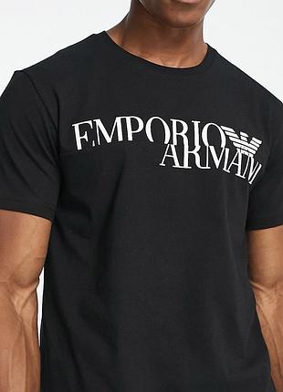Чоловіча футболка armani emporio армані чорна