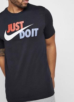 Мужская футболка nike just do it черная найк