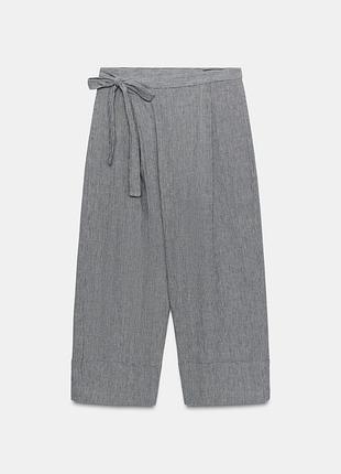 Брюки zara, лён с хлопком, новые