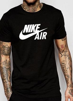 Мужская футболка nike air черная найк