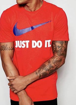 Мужская футболка nike just do it красная найк