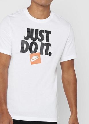 Чоловіча футболка nike just do it біла найк