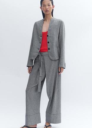 Штани zara, льон з бавовною, нові