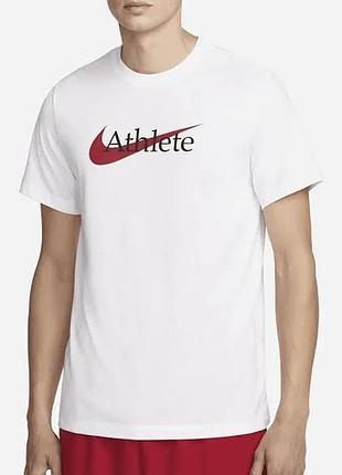 Мужская футболка nike swoosh sb logo белая унисекс найк свуш