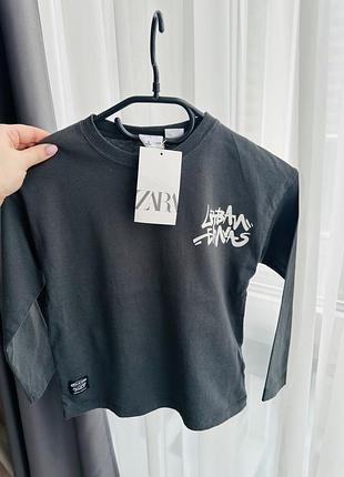 Дитячий лонгслів zara 8