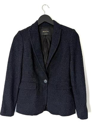 Класичний жакет з вовни massimo dutti