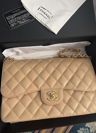 Chanel сумка double flap икра оригинал !