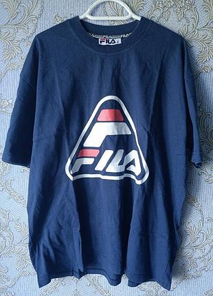 Футболка fila italia размер l синяя