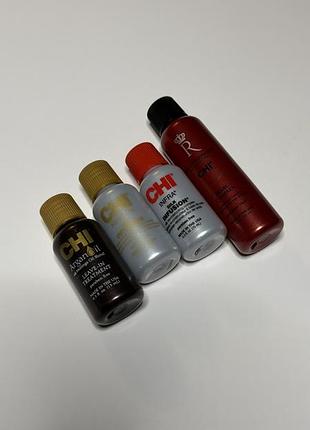 Chi haircare minis мініатюри argan oil keratin infra royal масло сироватка