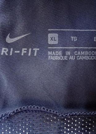 Футболка nike dri-fit синяя из последних коллекций (xl)6 фото