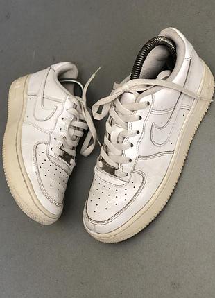 Белые кроссовки nike force af1 унисекс , р.36,5, 23,5см стелька