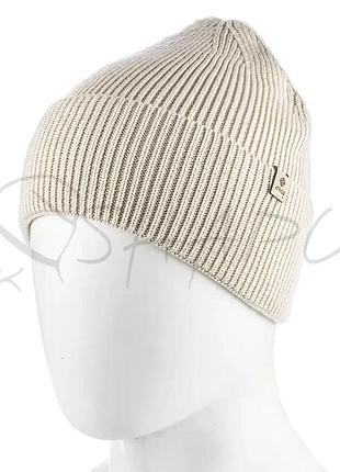 Шапка хлопковая одинарная с отворотом atrics uh938 фрез