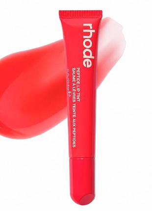 Пептидный тинт для губ rhode peptide lip tint by hailey bieber guava spritz bright coral 10 ml