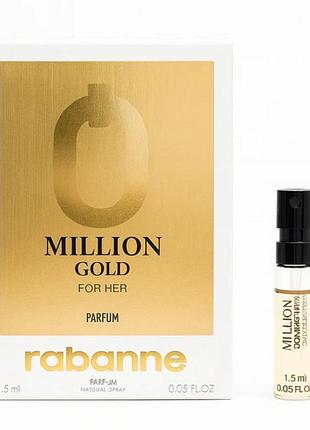 Пробник paco rabanne million gold for her parfum женский 1.5ml