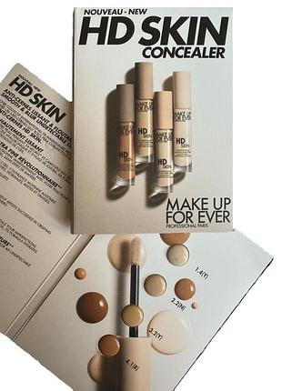Пробники консилерів make up for ever hd skin concealer 0.88ml