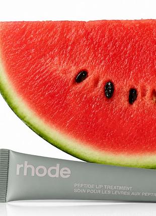 Пептидный прозрачный блеск для губ rhode peptide lip treatment by hailey bieber watermelon slice 10 ml