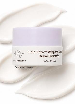 Drunk elephant lala retro whipped cream 5ml зволожувальний крем для обличчя з керамідами